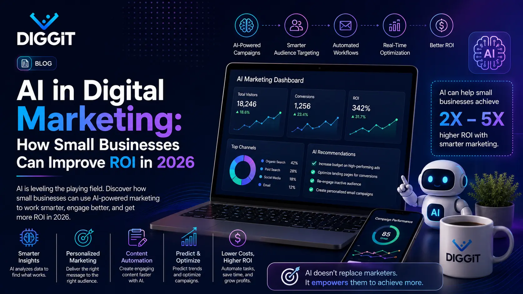 AI in digital marketing: how small businesses can improve ROI in 2026